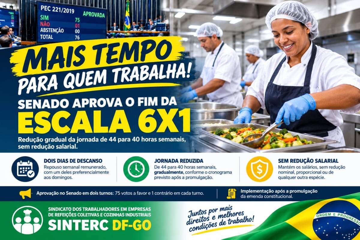 Vitória Histórica: Senado Aprova o Fim da Escala 6x1 e Reduz Jornada de Trabalho
